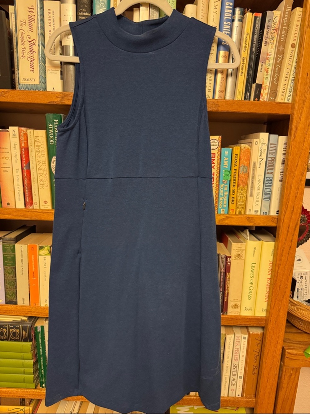 Title Nine Sleeveless Navy Blue A-Line Dress